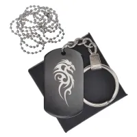 Черный жетон Дракон BKZB-461