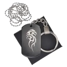 Черный жетон Дракон BKZB-461