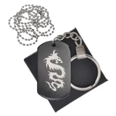 Черный жетон Дракон BKZB-462