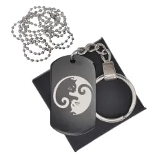 Черный жетон Коты Инь-Ян BKZB-497