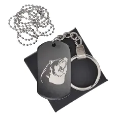 Черный жетон Медведь BKZB-498