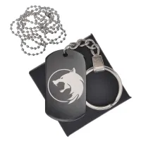 Черный жетон Волк полнолуние BKZB-505