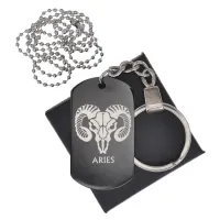 Черный жетон Знаки Зодиака Овен BKZB-506