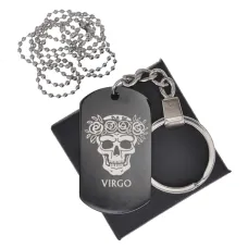 Черный жетон Знаки Зодиака Дева BKZB-511