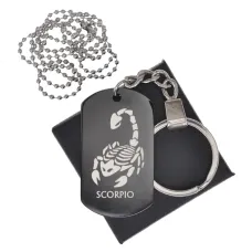 Черный жетон Знаки Зодиака Скорпион BKZB-513