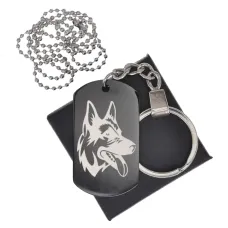 Черный жетон Овчарка BKZB-519