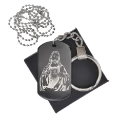 Черный жетон Иисус BKZB-528