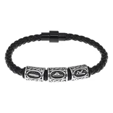 Браслет с рунической формулой Материальное благополучие