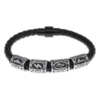 Браслет с рунической формулой Привлечение богатства BSX04-11