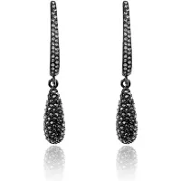 Серьги Капля со стразами UD003