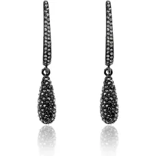 Серьги Капля со стразами UD003