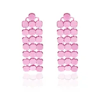 Серьги Вечерние, цвет розовый UD017-p