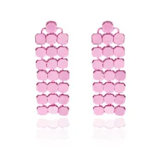 Серьги Вечерние, цвет розовый UD017-p