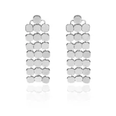 Серьги Вечерние, цвет серебряный UD017-s