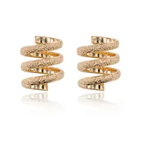 Серьги Спираль, цвет золотой UD019-g