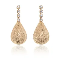 Серьги Капля, цвет золотой UD020-g