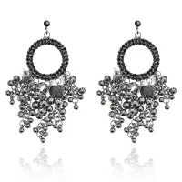 Серьги Кольцо и грозди, 85х35х10мм UD026