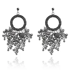 Серьги Кольцо и грозди, 85х35х10мм UD026