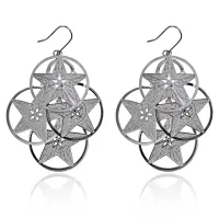 Серьги Звезды, 35х36х10мм UD030