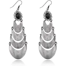 Серьги Чешуя, 80х25х10мм UD032