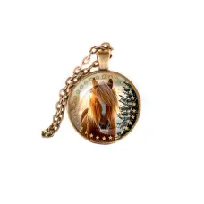 Кулон, цвет бронза, с цепочкой, Год Лошади C0901028
