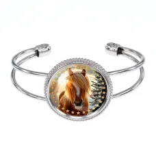 Браслет металлический, цвет серебро, Год Лошади C0901034