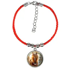 Браслет из красного шнура, Год Лошади C0901047