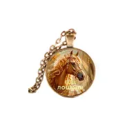 Кулон, цвет бронза, с цепочкой, Год Лошади C0902028