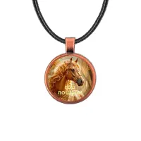 Кулон, цвет медь, со шнурком, Год Лошади C0902031