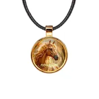 Кулон, цвет золото, со шнурком, Год Лошади C0902033