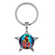 Звезда-брелок, металл, Конь в пальто C0903065