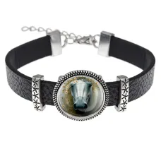 Кожаный браслет, Лошадка в тумане C0904011