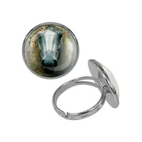 Кольцо металлическое, цвет серебро, Лошадка в тумане C0904015