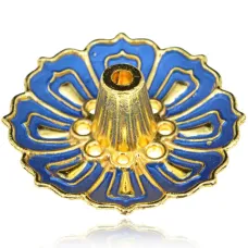 Подставка для благовоний Лотос, цвет синий PBK038-1