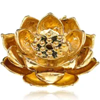 Подставка для благовоний Лотос, цвет золотой PBK048