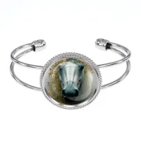 Браслет металлический, цвет серебро, Лошадка в тумане C0904034