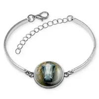 Браслет металлический, цвет серебро, Лошадка в тумане C0904046