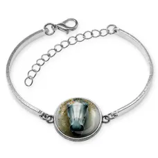 Браслет металлический, цвет серебро, Лошадка в тумане C0904046