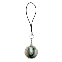 Подвеска для телефона, цвет серебро, со шнурком, Лошадка в тумане C0904060