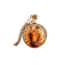 Кулон, цвет бронза, с цепочкой, Лошадь C0905028