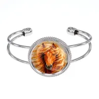 Браслет металлический, цвет серебро, Лошадь C0905034