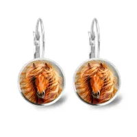 Серьги металлические, Лошадь C0905038