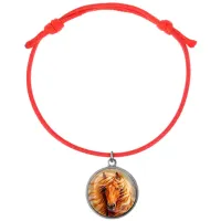 Браслет из красного шнура, Лошадь C0905052