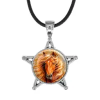 Звезда-кулон, металл, Лошадь C0905064