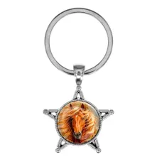 Звезда-брелок, металл, Лошадь C0905065