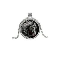 Кулон, цвет серебро, с цепочкой, Лошадь C0906026