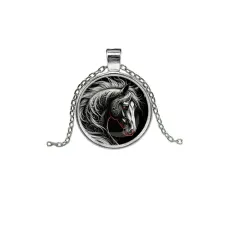 Кулон, цвет серебро, с цепочкой, Лошадь C0906026