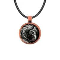 Кулон, цвет медь, со шнурком, Лошадь C0906031