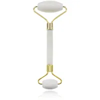 Двойной массажер-валик из белого нефрита, 14х5,5см MJCH042