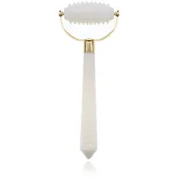 Массажер-валик с шипами из белого нефрита, 14х5см MJCH045